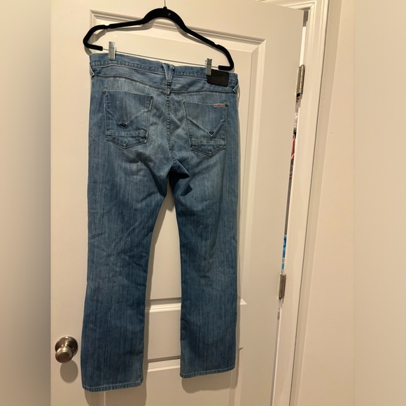 Clifton 5 Relaxed Bootcut Light Wash Mens Jeans - Picture 2 of 4